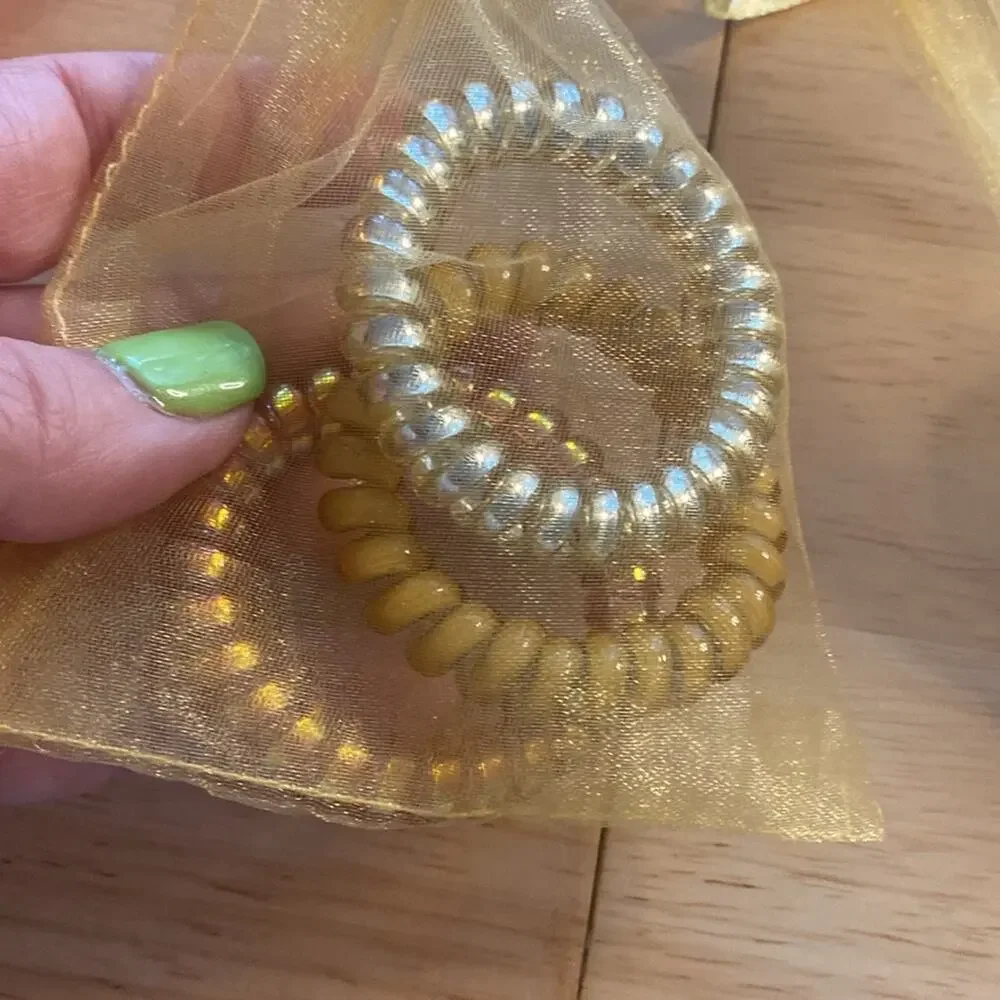 Colorful Spiral Hair Ties Set